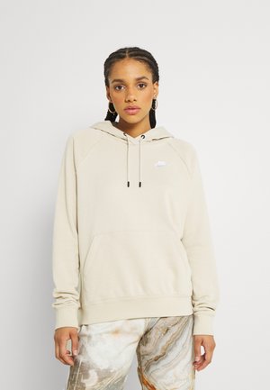 HOODIE - Felpa con cappuccio - rattan/white