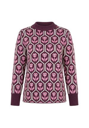 Ulla Popken, Strickpullover - burgundy