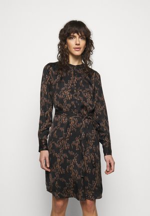 TREE DRESS - Shirt dress - black