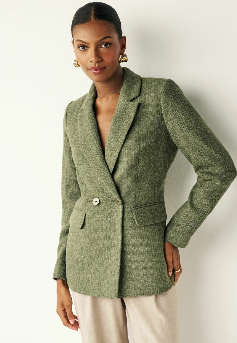 Next Krátky kabát - sage green
