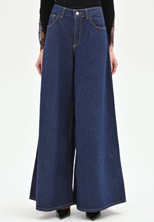 A PALAZZO - Jean flare - blu indaco