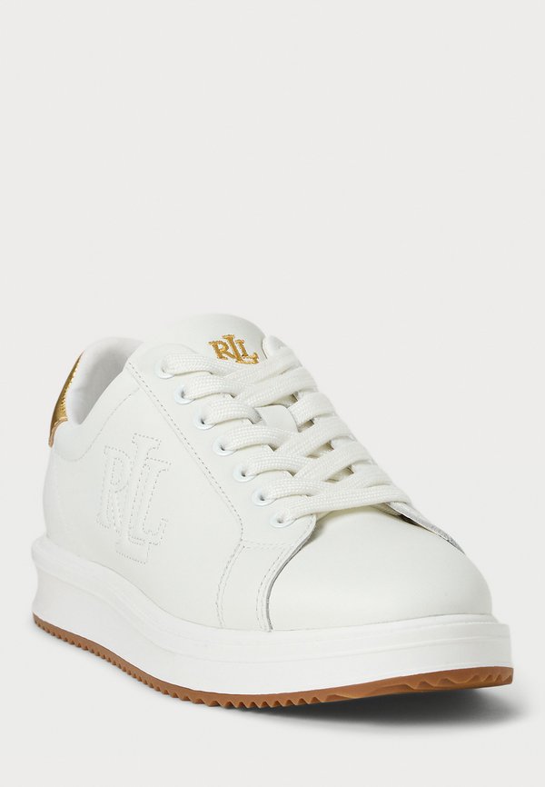AINSLEY METALLIC-TRIM LEATHER SNEAKER - Trainers4