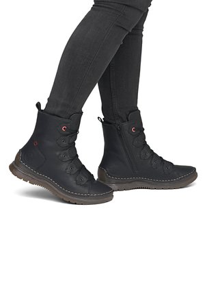 Rieker, RIEKER SCHNÜRSTIEFEL 53602 - Winter boots - black