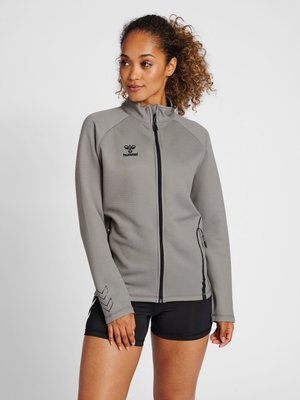 Hummel HMLCIMA XK ZIP - Træningsjakke - grey melange