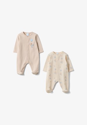OVS, 2 PACK SLEEPSUITS MICKEY & FRIENDS PRINTS - Kruippakje - beige