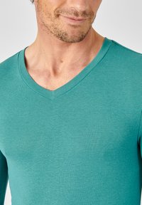 Damart COL V FINE SENSITIVE MANCHES LONGUES - Hemd - vert