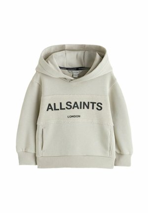 LOGO CONTRAST PULLOVER - Kapuzenpullover - stone