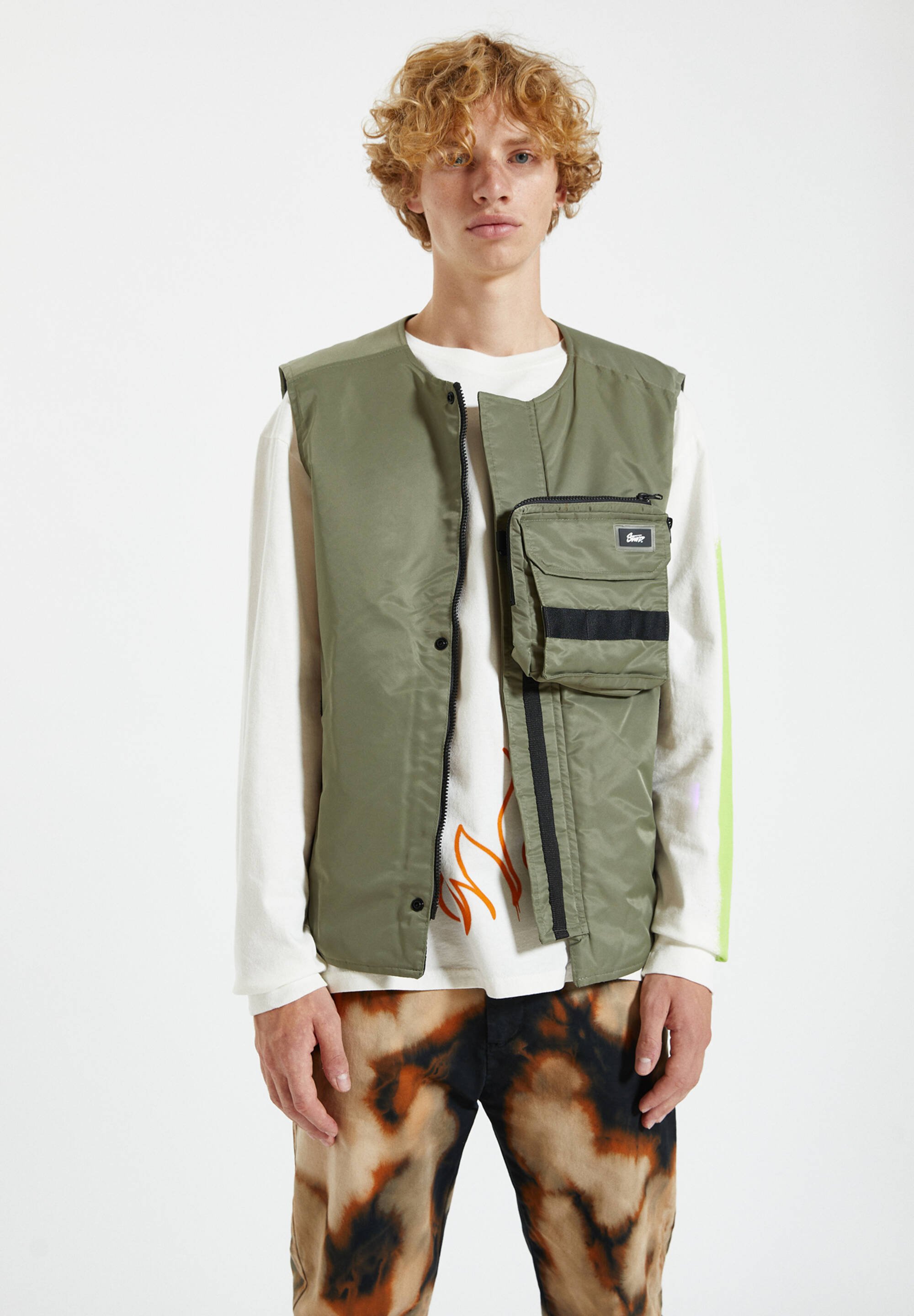 pull and bear veste sans manche