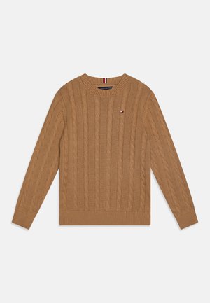 Tommy Hilfiger CREW NECK CABLE - Pullover - safari