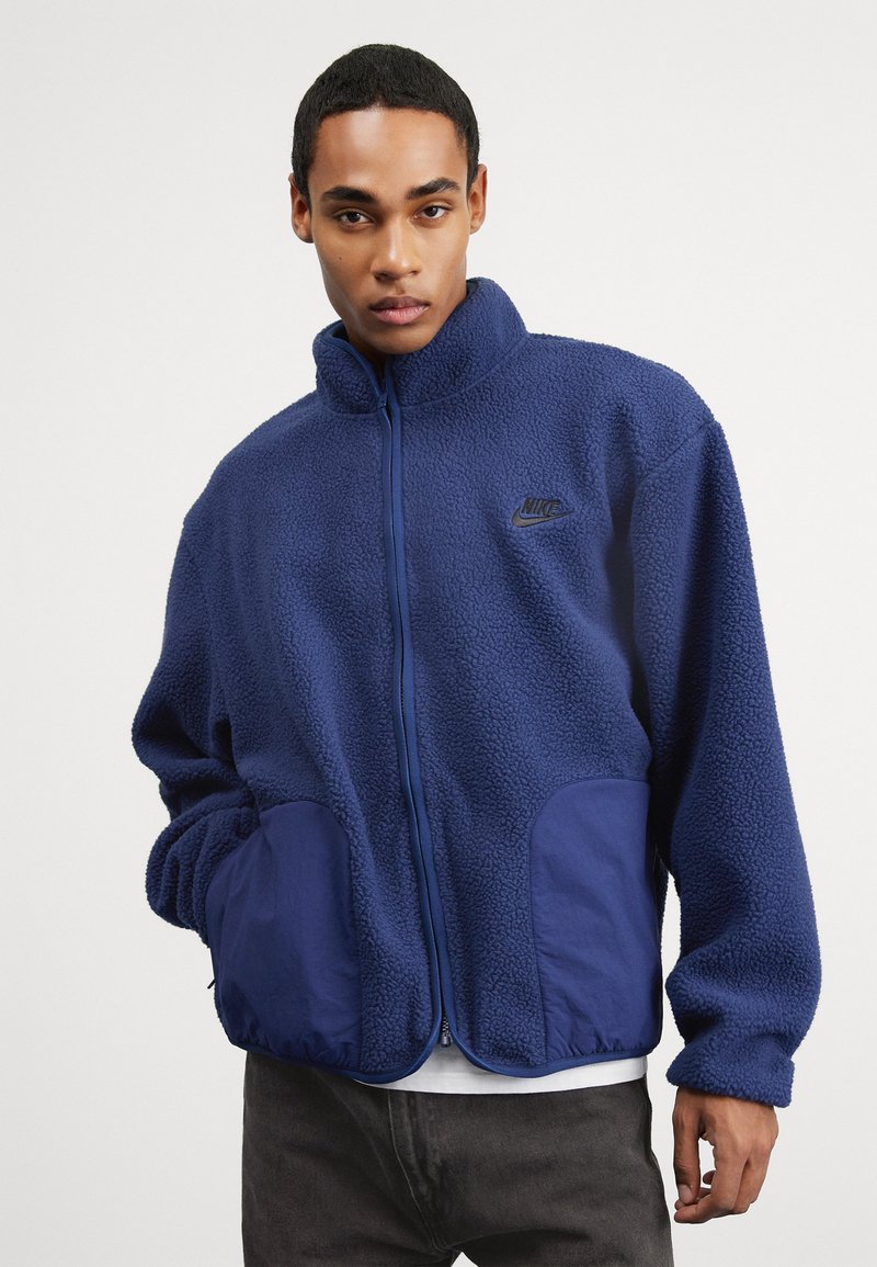 Nike Sportswear CLUB SHERPA Fleece jacket midnight navy/black/dark
