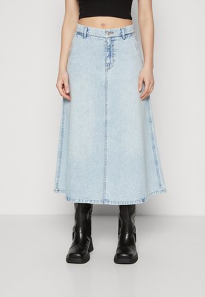 ONLMINDY LOOSE SKIRT - Denim skirt - light blue denim