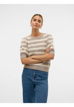 VMDOFFY 2/4 O-NECK GA NOOS - T-shirt imprimé - moon rock