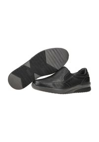 Waldläufer BEQUEME - Slipper - schwarz asphalt