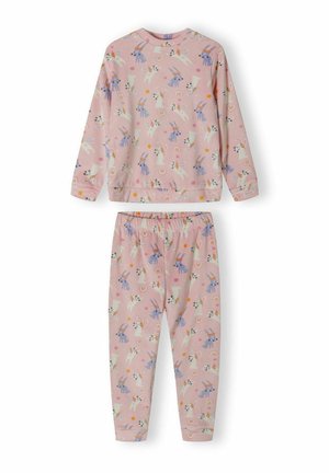 VELOUR LONG SLEEVE SET - Pyžamový vrchný diel - pink