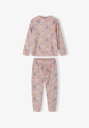 VELOUR LONG SLEEVE SET - Pižamos komplektas - pink