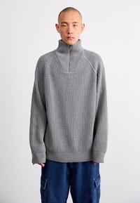 Carhartt WIP MARLON HALF ZIP - Pulover - grey heather