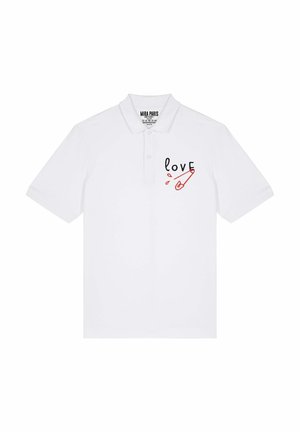 LOVE BROD EMBROIDERY UNISEX - Polo - white
