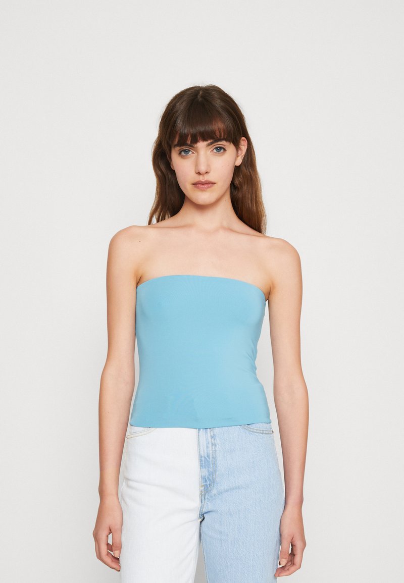 Cotton On SCULPTED TUBE Top blue/modrá Zalando.sk