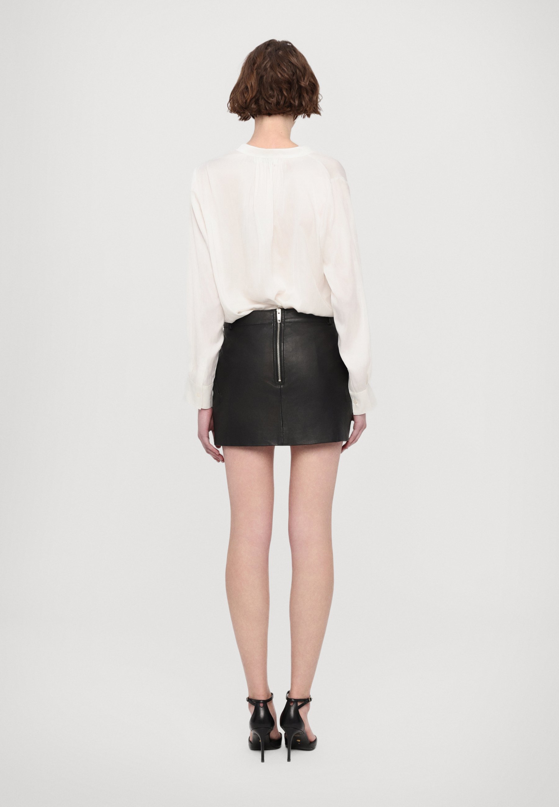 jupe cuir kooples