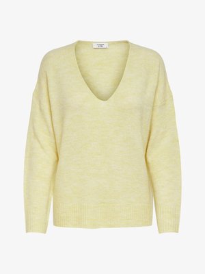 JDY, ELANORA L/S NOOS - Pullover - pastel yellow