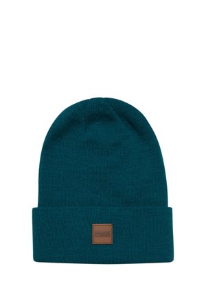 LEATHERPATCH LONG - Beanie - jasper