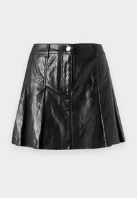 PLEATED SKIRT - Μίνι φούστα - black