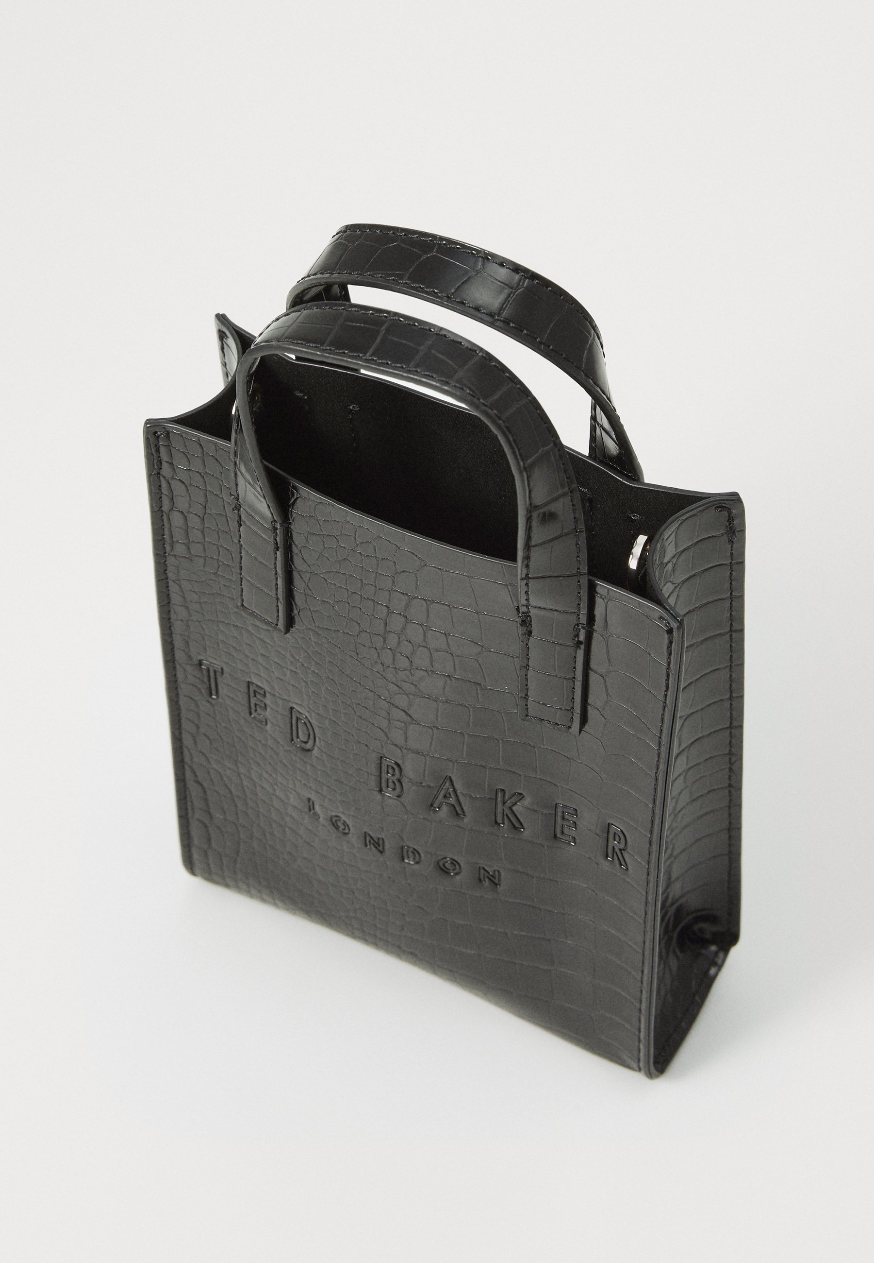 Ted Baker GATOCON EFFECT MINI ICON BAG - Handbag - black