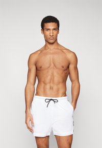 HUGO - Badeshorts - white Miniaturebillede 1