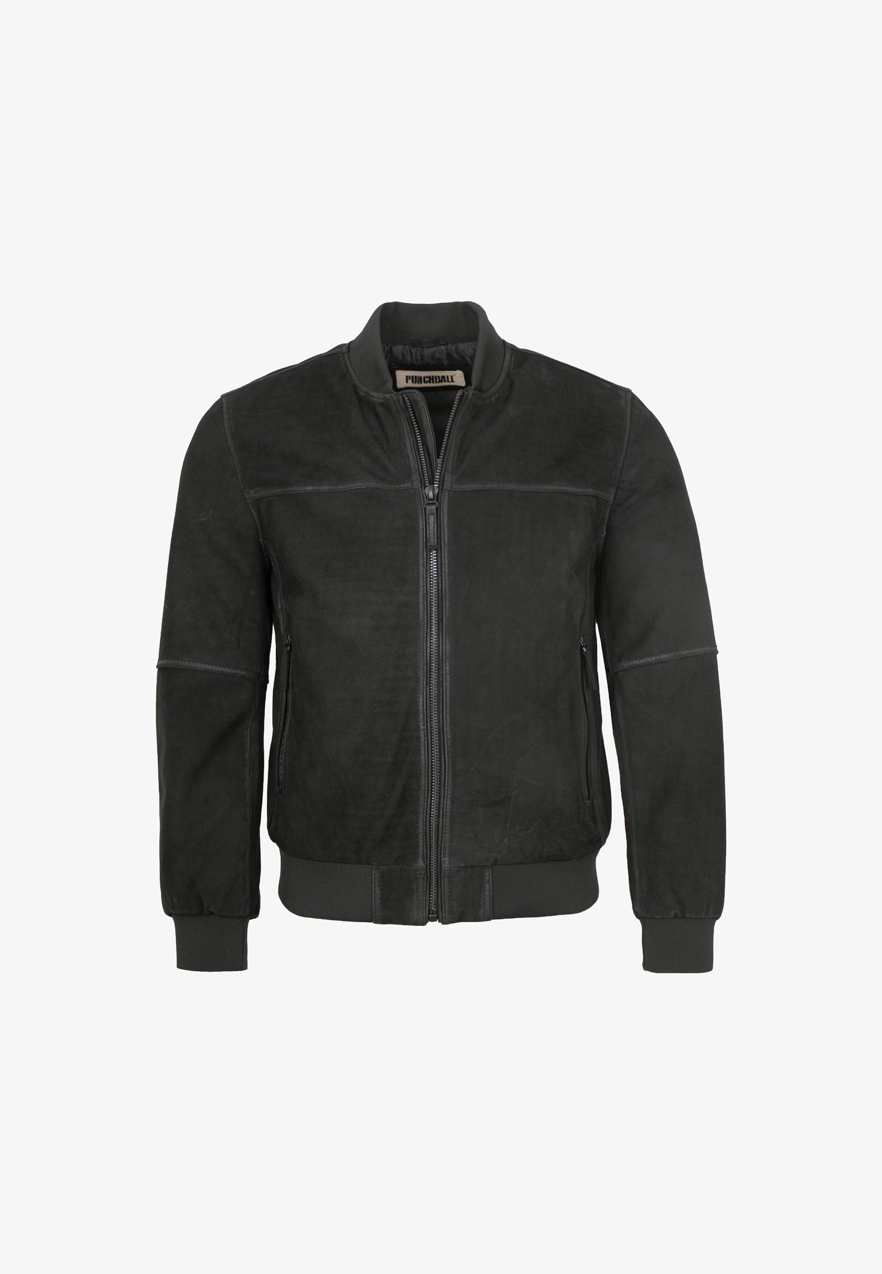 Lederjacken24 COLLEGE Bomberjacke schwarz Zalando - Main Image