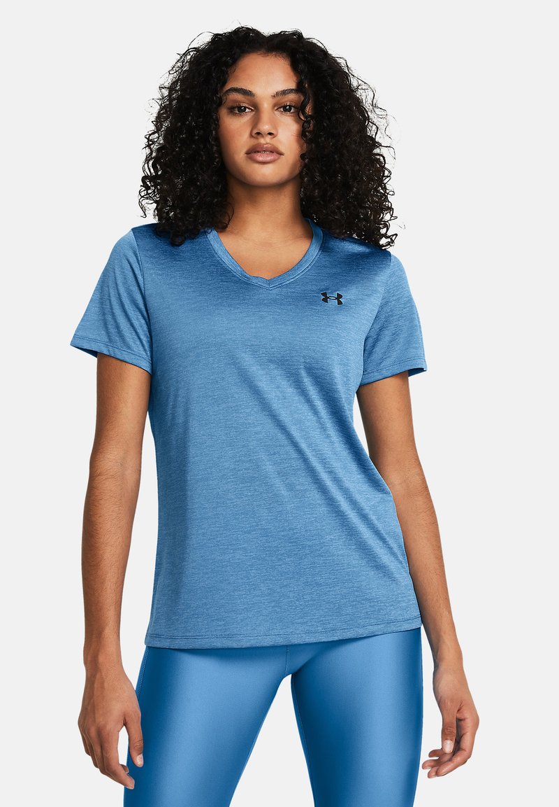 Under Armour TECH TWIST - Sportska majica - viral blue black