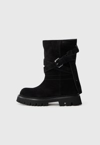 DONNA - Kaubojske/motorističke čizme - nero/ecru