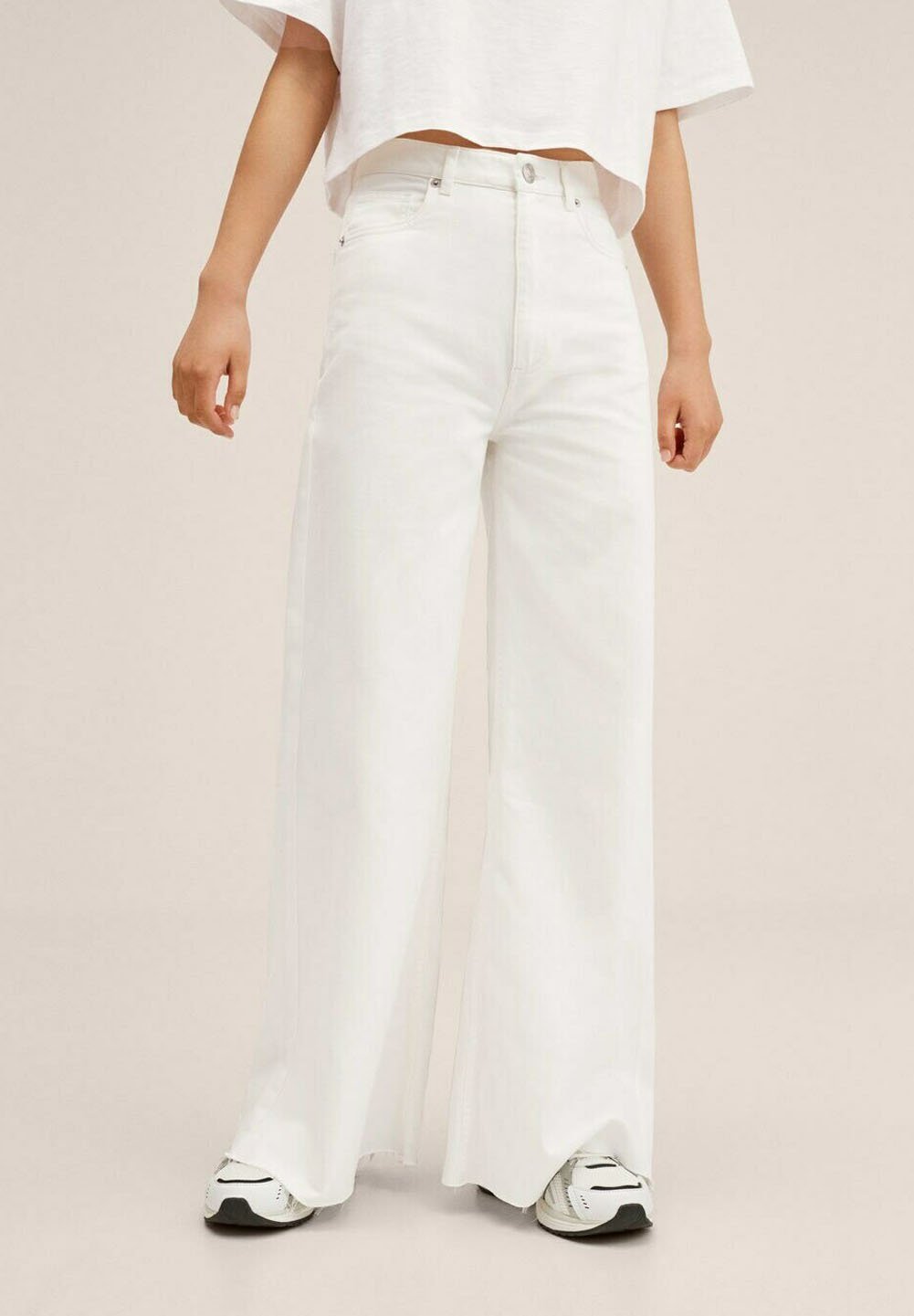 JEANS WIDE LEG - Wit | ZARA Nederland / Netherlands