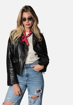 Veste en cuir - noir