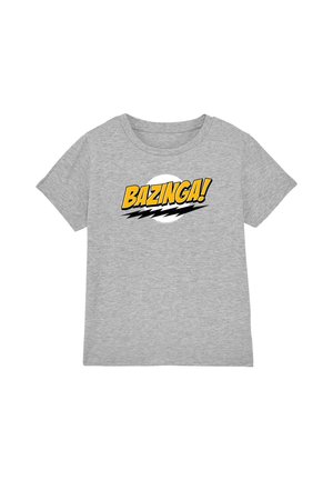 Cotton Soul, BIG BANG THEORY/BAZINGA UNISEX - Print T-shirt - mottled light grey