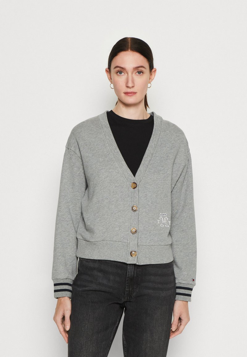 Sz270u Cooper Felpa Con Cerniera Senza Cappuccio Uomo Donna – Grigio Melange Morbida E Calda Taglie Unisex