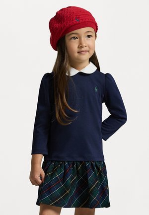Polo Ralph Lauren PLAID SKIRT PONTE DRESS - Nappali ruha - cruise navy