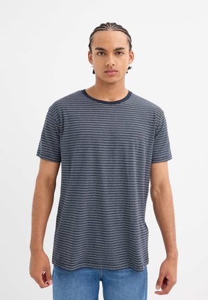 INSIDE, DE RAYAS - Camiseta estampada - azul