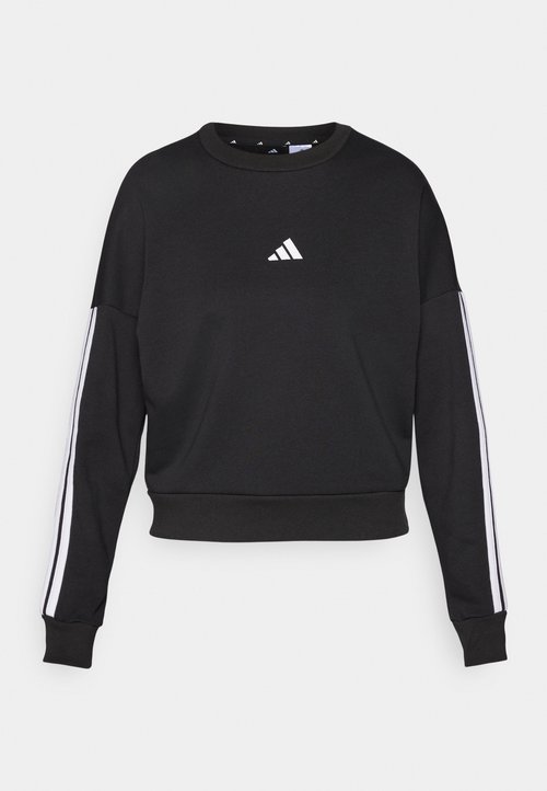 adidas Essentials 3-Stripes French Terry Sweatshirt 'Black White' (Women's) — foto 5