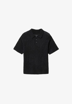 AllSaints, CYCLONE SS POLO - Poloshirt - black