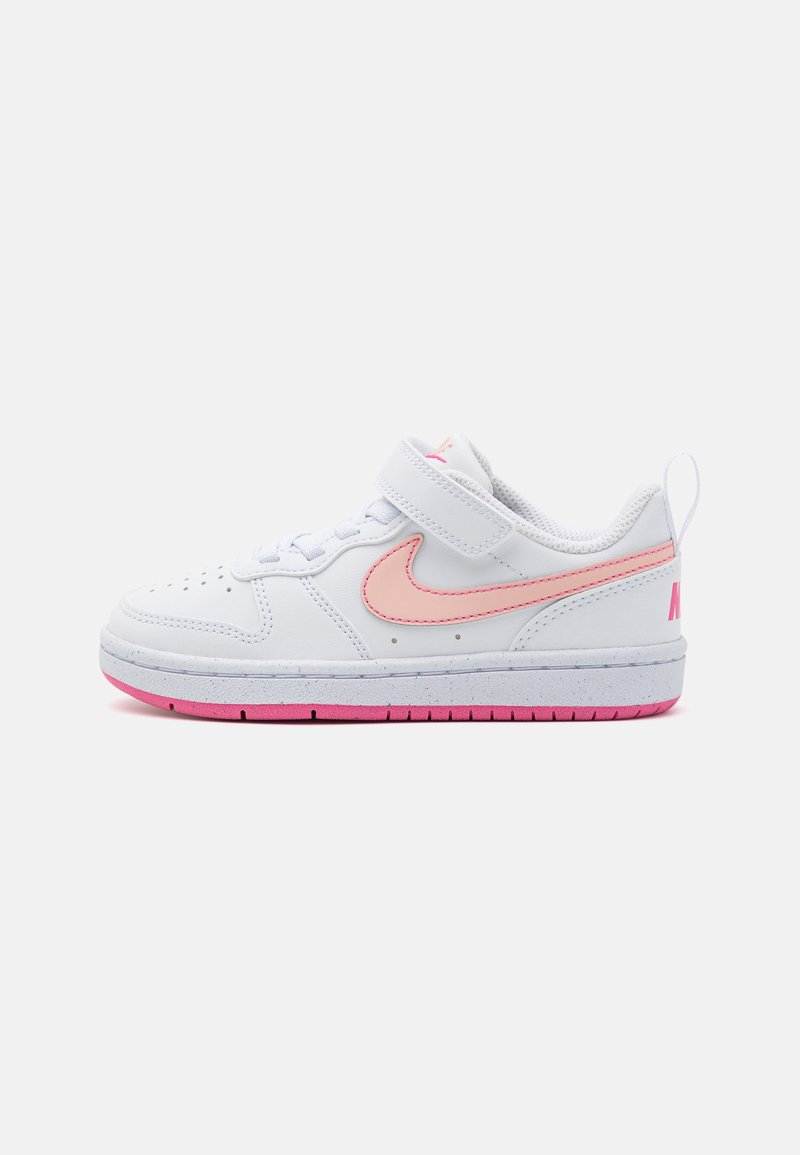 Nike Sportswear - COURT BOROUGH RECRAFT UNISEX - Sportbačiai - white/arctic orange/pinksicle, Padidinti