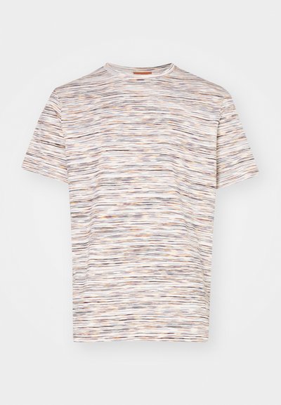 Missoni SHORT SLEEVE - Print T-shirt - white/orange