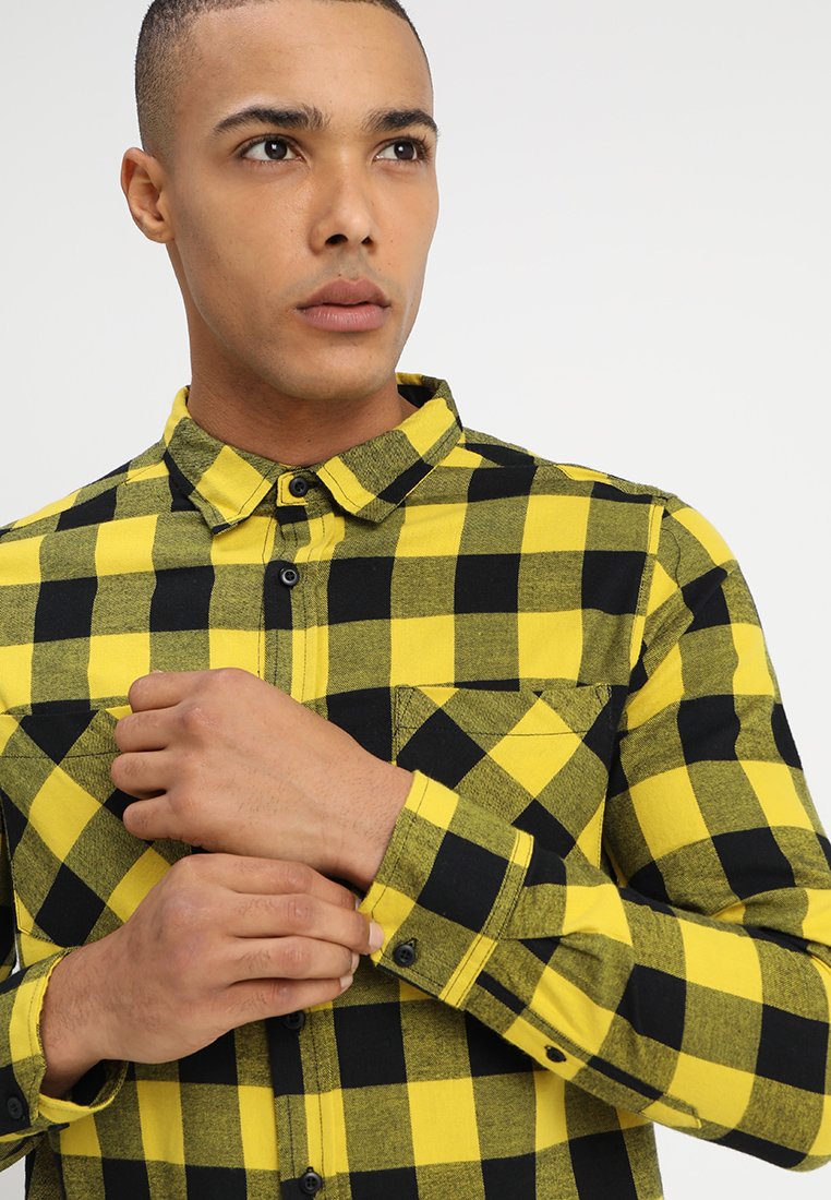 Urban Classics CHECKED - Shirt - yellow - Zalando Urban Classics CHECKED - Shirt - yellow - Zalando