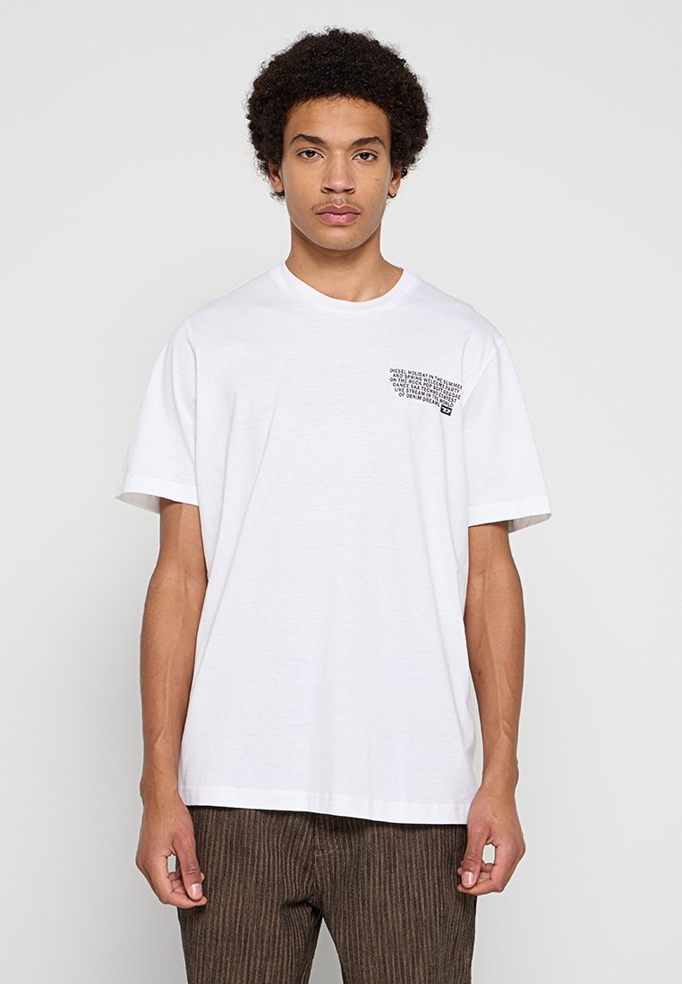 Diesel T-shirt print wit