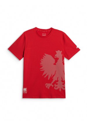 4F, 4F KOSZULKA KIBICA MĘSKA - Print T-shirt - red