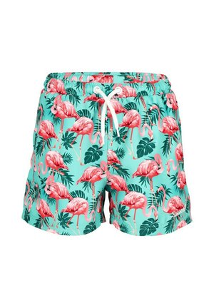 Swimming shorts - turquoise/flamingo