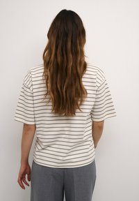 Kaffe WINNY 1/2 SLEEVE - Print T-shirt - ant white steeple gray stripe