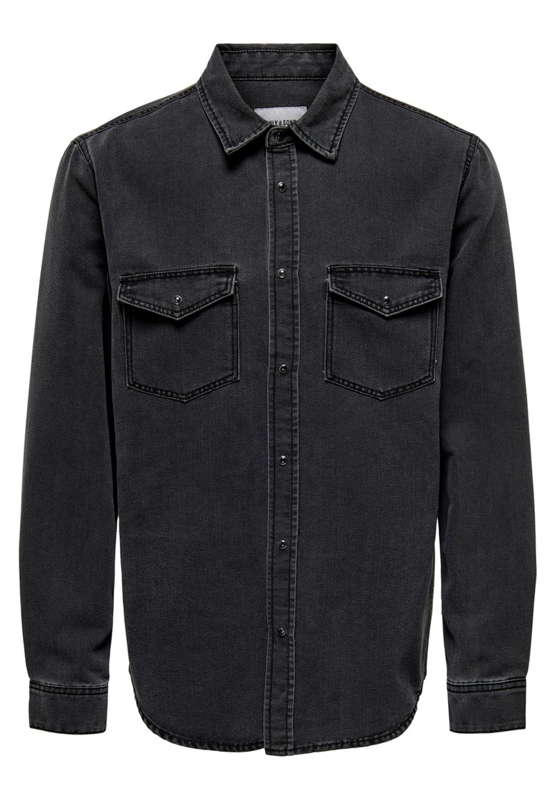 Only & Sons - ONSBANE - Cowboyjakker - dark grey denim, Forstør