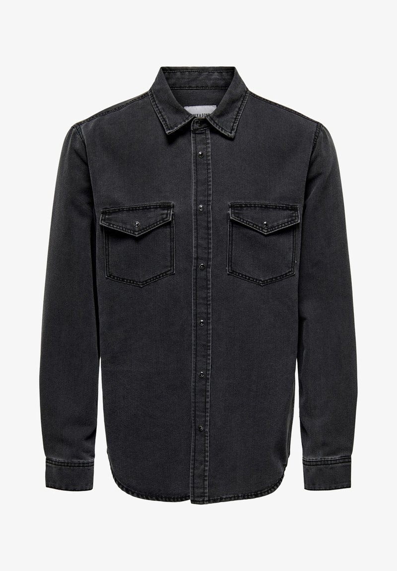 Only Sons ONSBANE Farkkutakki Dark Grey Denim harmaa Denim only-sons-onsbane-farkkutakki-dark-grey-denim-harmaa-denim