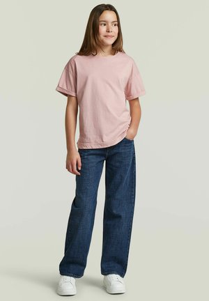 G-STAR, GIRLS ROLLED UP TEE - T-Shirt basic - burnished lilac