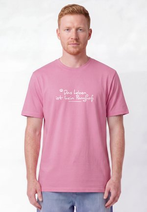 watapparel, DAS LEBEN IST KEIN PONYHOF UNISEX - T-shirt imprimé - bubble pink